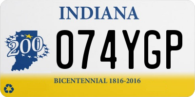 IN license plate 074YGP