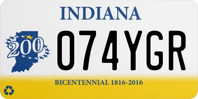 IN license plate 074YGR