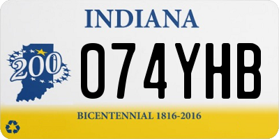 IN license plate 074YHB