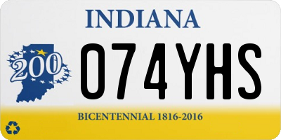 IN license plate 074YHS