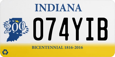 IN license plate 074YIB