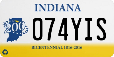 IN license plate 074YIS