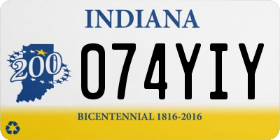 IN license plate 074YIY