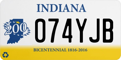 IN license plate 074YJB