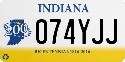 IN license plate 074YJJ