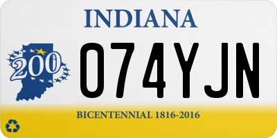 IN license plate 074YJN