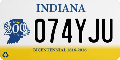IN license plate 074YJU