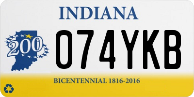 IN license plate 074YKB