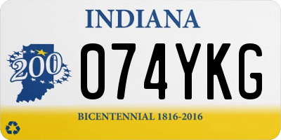 IN license plate 074YKG