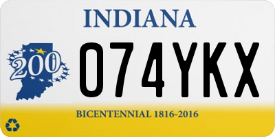 IN license plate 074YKX
