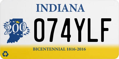 IN license plate 074YLF