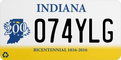 IN license plate 074YLG