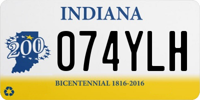 IN license plate 074YLH
