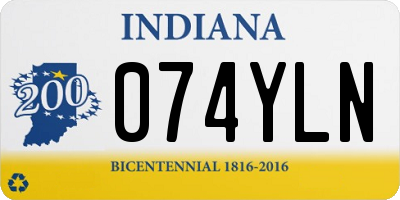 IN license plate 074YLN