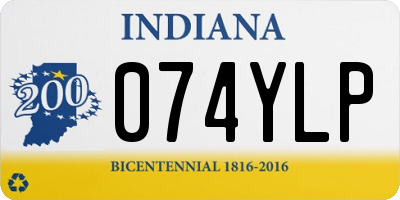IN license plate 074YLP