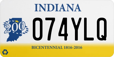 IN license plate 074YLQ