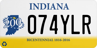 IN license plate 074YLR