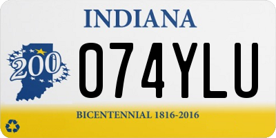 IN license plate 074YLU
