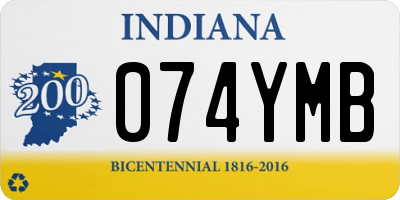 IN license plate 074YMB