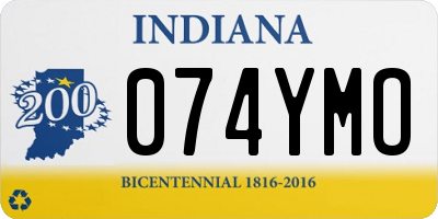 IN license plate 074YMO