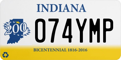IN license plate 074YMP