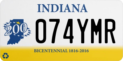 IN license plate 074YMR