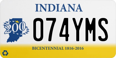 IN license plate 074YMS