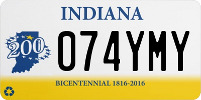 IN license plate 074YMY