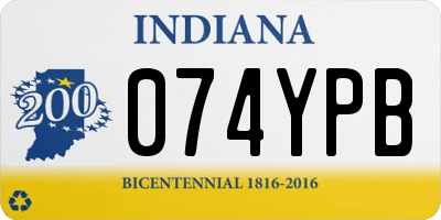 IN license plate 074YPB