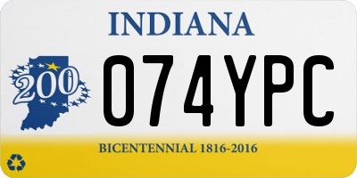 IN license plate 074YPC
