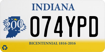 IN license plate 074YPD