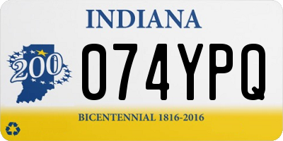 IN license plate 074YPQ