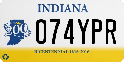 IN license plate 074YPR