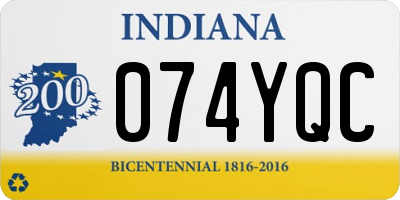 IN license plate 074YQC