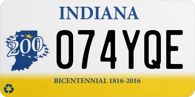IN license plate 074YQE