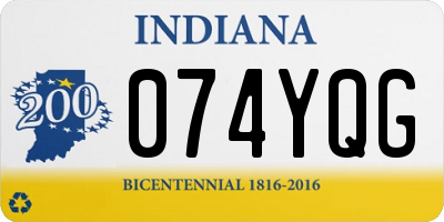 IN license plate 074YQG