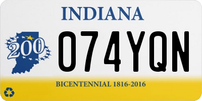 IN license plate 074YQN