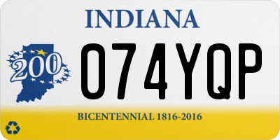 IN license plate 074YQP