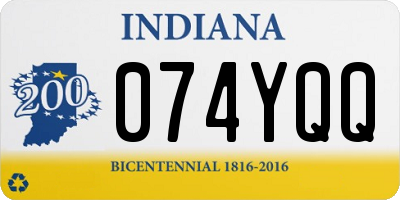 IN license plate 074YQQ