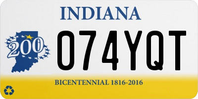 IN license plate 074YQT