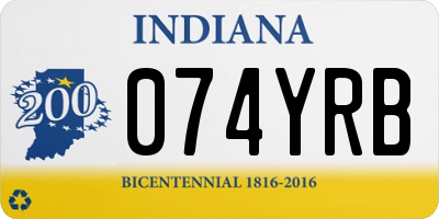 IN license plate 074YRB