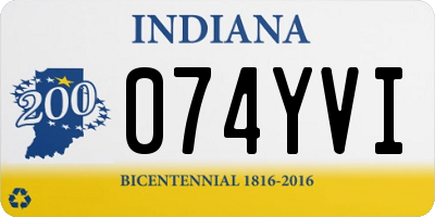 IN license plate 074YVI