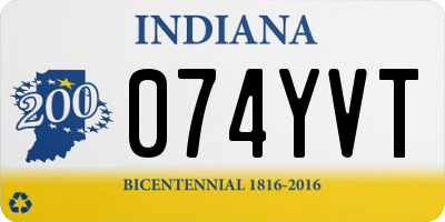 IN license plate 074YVT
