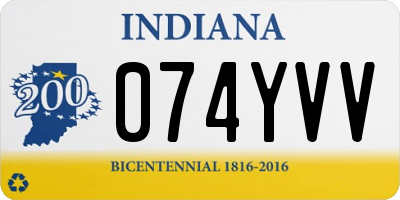 IN license plate 074YVV