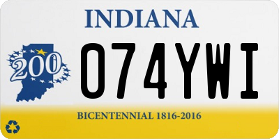 IN license plate 074YWI