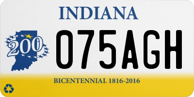 IN license plate 075AGH