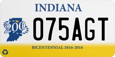 IN license plate 075AGT