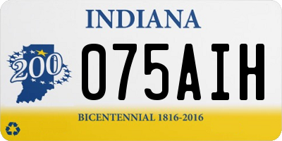 IN license plate 075AIH
