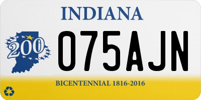 IN license plate 075AJN
