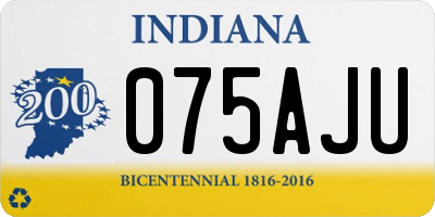 IN license plate 075AJU